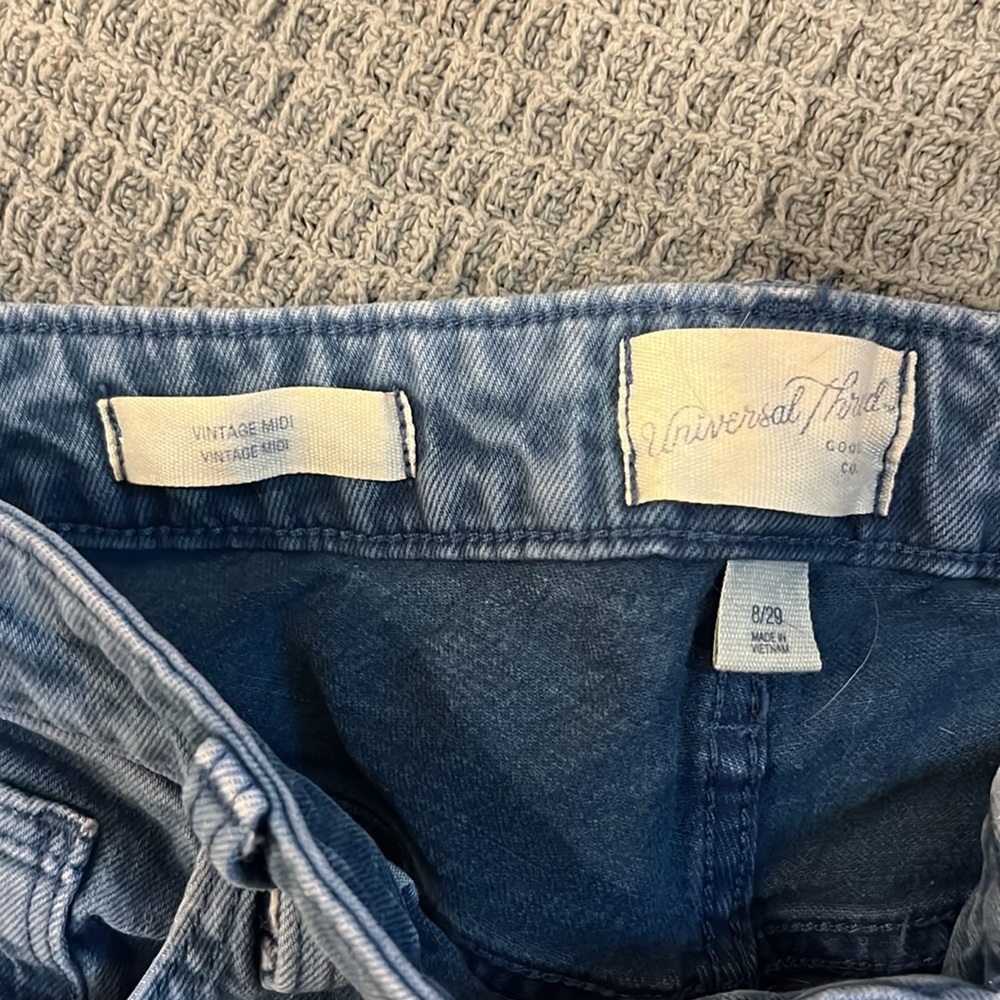 Universal Thread High Rise Denim Shorts - Blue - Picture 3 of 3